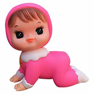 【IWAI】【ハイハイベイビー】【高さ17cm】【ピンク】【ソフビ人形】の画像