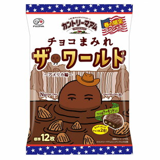 カントリーマアム チョコまみれ ザ・ワールド（アメリカ編）ミドルパック 12枚 チョコチップクッキー お菓子の画像