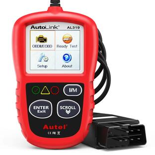 Autel Autolink AL319 OBD2 診断機 故障コードの読み取りと消去 obd車検時エラーチェック用 自動車 診断機 エミッの画像