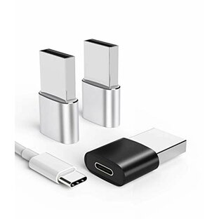 USB Type C 変換アダプタ タイプc Usb 変換 コネクタ(3個セット)USB A to C USB3.0コンセントUSB Cケーブル急速充電器 アダプターthunderboltたいぷcクイックチャージつなぐプラグ対応surface iPhone 14 13 Iの画像