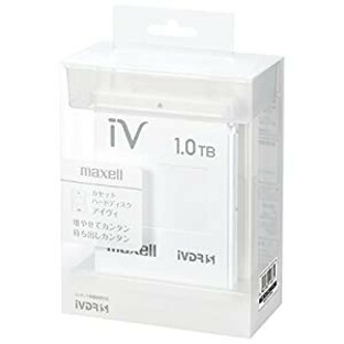 マクセル iVDR-S規格対応リムーバブル・ハードディスク 1.0TB(ホワイト)maxell カセットハードディスク「iV(アイヴィ)」 M-VDRS1の画像