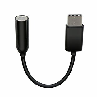 エレコム(ELECOM) イヤホン変換アダプタ タイプc USB-C イヤホンジャック変換 オーディオ 4極 iPhone15シリーズ非対応 ブラック EHP-C35BKの画像