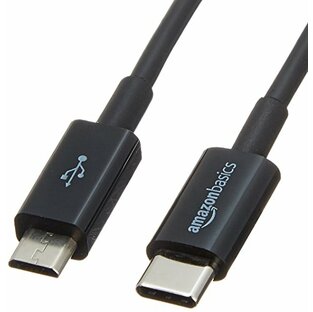 Amazonベーシック USB-Cケーブル 0.9m (USB-C - Micro USB 2.0) ブラックの画像
