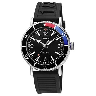 [TIMEX] 腕時計 タイメックス Standard Diver ブラック 文字盤 ステンレススチール クォーツ Quartz 43MM Watch TW2V71800 メンズの画像