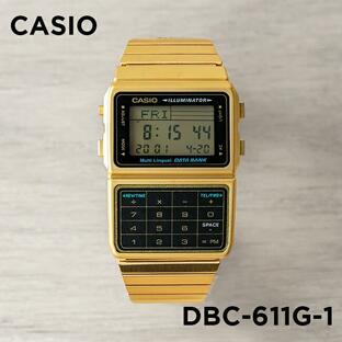 並行輸入品 10年保証 CASIO DATA BANK カシオ データバンク DBC-611G-1 腕時計 時計 ブランド メンズレディース 男の子 女の子 デジタル テレメモ 電卓の画像