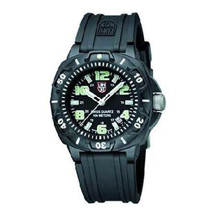 Luminox Men's 43mm Black Plastic Stainless Steel Case Quartz Watch 0201.SLの画像