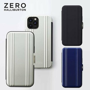 即納 ゼロハリバートン 手帳型 ZERO HALLIBURTON 軽量 ポリカーボネート フリップケース iPhone15/15Pro/14/14Pro/14Plus/13/13Pro/12/12Pro/12mini/SE3/SE2/8/7 ブックタイプ モバイル カバー Hybrid Shockproof Flipの画像