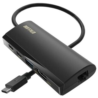 バッファロー ドッキングステーション 5-in-1 USB Type-C PD HDMI LANポート USB 3.2 (Gen 1) 85W Power delivery ブラック LUD-U3-CGHDBK/Nの画像