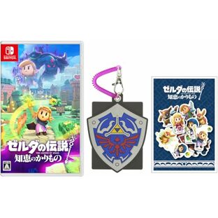 ゼルダの伝説 知恵のかりもの - Switch +ラバーパスケース (ハイリアの盾)【Amazon.co.jp限定特典】ダイカットステッカー10種セット 同梱の画像