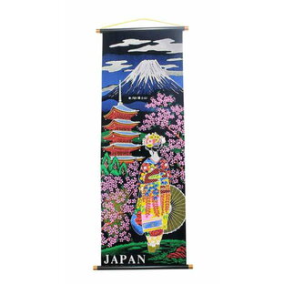 キャッスルエンタープライズ 新 日本のお土産 掛け軸 桜舞妓 中の画像