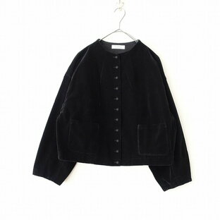 【2023AW/定価3.5万】ネストローブ nest Robe 別珍コンパクトジャケット F 【中古】【02D42】の画像