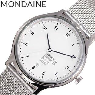 MONDAINE 腕時計 モンディーン 時計 ヘルベチカ Helvetica メンズ/レディース ホワイト MH1.R1210.SMの画像