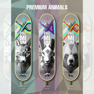 PREMIUM SKATEBOARDS 'ANIMALS' 8.0 プレミアム スケートボード スケート デッキ SKATE DECK SK8 スケボー 板 ストリート パーク FLAKE フレイクの画像