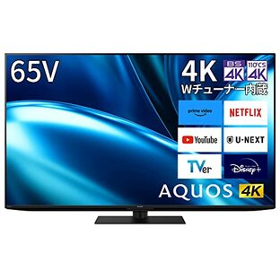 シャープ 65V型 4K 液晶 テレビ AQUOS 4T-C65FN1 N-Blackパネル 直下型アクティブLED駆動 新AI Google TV (2023年モデル)の画像