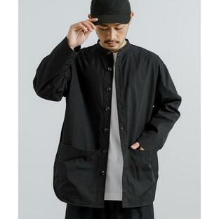 アウター メンズ Upscape Audience アップスケープオーディエンス 日本製 綿ナイロン高密度ギャバオーバーサイズシャツジャケット AUDの画像