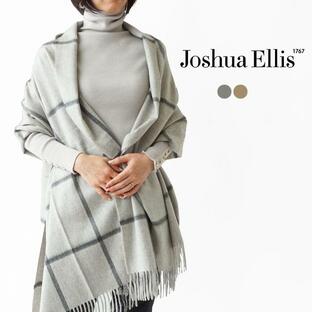 (正規販売店) ジョシュアエリス ストール カシミヤ 大判 Joshua Ellis カシミア100% ウインドペンチェック 70×190cm 英国製 CPG51809 グレーの画像