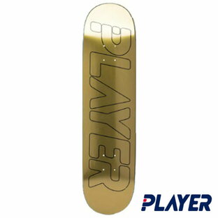 PLAYER Medal ゴールド Team Deck P3 スケートボードデッキ プレイヤー メダルの画像