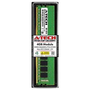 A-Tech 4GB RAM スティック Dell OptiPlex XE3 7070 7060 5070 5060 3070 3060 タワー/SFF - DDR4 2666MHz PC4-21300 Non-ECC DIMM デスクトップメモリアッの画像