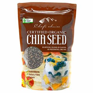 シェフズチョイス オーガニックチアシード 有機チアシード BRC,HACCP認証 Organic Chia Seed (500g1袋)の画像