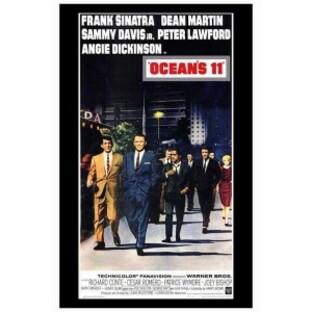 オーシャンと十一人の仲間 OCEANS11 映画ポスター(シアターサイズ)／フレーム付の画像