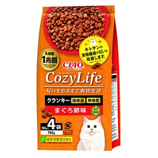 チャオ (CIAO) Cozy Life (コージーライフ) クランキー まぐろ節味 190g×4袋の画像