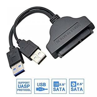 外付け HDD ハードディスク USB 3.0 to Sata 22pin Data Power Cable Adapter for 2.5" Inch Hard Disk Driverの画像