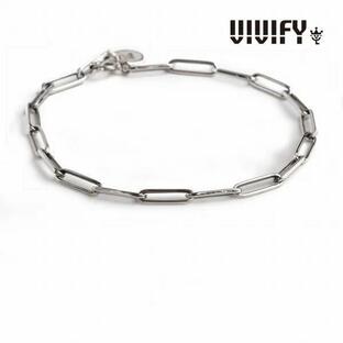 VIVIFY ビビファイ ブレスレット メンズ Rectangle Chain Bracelet シルバー925 VFBL-001の画像