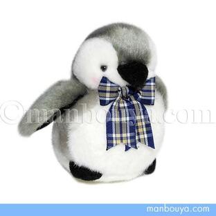 ペンギン グッズ ぬいぐるみ TAKENOKO（たけのこ） プチキーチェーン ペンギン リボン青 10cm まんぼう屋ドットコムの画像