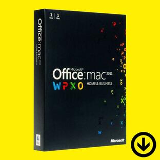 Office Home and Business 2011 for Mac 日本語 [ダウンロード版] | 1台・永続ライセンス マイクロソフト【旧商品】の画像
