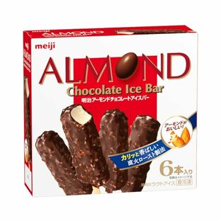 [冷凍] 明治 アーモンドチョコレートアイスバー (47ml×6本)×8箱の画像