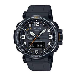 腕時計 カシオ メンズ PRW-6600Y-1A9CR Casio Men's PRO Trek Stainless Steel Quartz Watch with Resin Strの画像