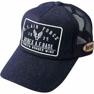 [アヴィレックス] US AIR FORCE ミリタリーパッチ 刺繍 メッシュキャップ 帽子 メンズ MA-1 ミリタリー キャップ アメカジ 夏 ベースボールキャップ ロゴの画像