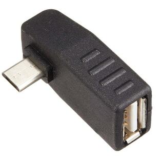 イケショップ×タイムリー OTG(USBホスト)機能対応USB変換アダプタ USB(A・オス)-USB(A・メス) ブラック IKS-CABの画像