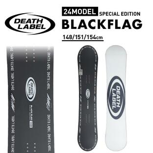 DEATH LABEL デスレーベル メンズ スノーボード BLACKFLAG ローキャンバー グラトリ オーリー スノー板 ソフトフレックス パーク トリックの画像