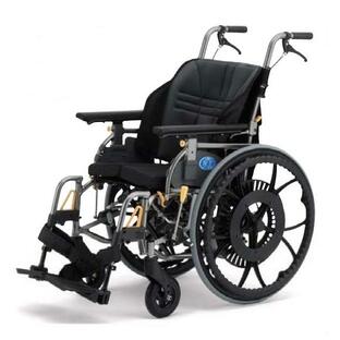 (日進医療器) 座王X NA-X521W G-Guard3 ジーガードスリー対応車椅子 自動ブレーキ 自走式 多機能型 肘掛跳ね上げ 脚部スイングアウトの画像