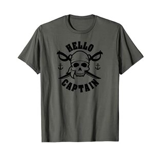 Pirate Skull Sea Ship Boat Captain Gift Tシャツの画像