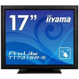 iiyama 17型タッチパネル液晶ディスプレイ ProLite T1731SR-5（抵抗膜方式／USB通信／シングルタッチ／防塵防滴／D-SUB／HDMI／DP） ブラック T1731SR-B5の画像
