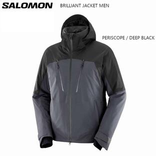 サロモン スキーウェア 2024 SALOMON BRILLIANT JACKET M PERISCOPE/DEEP BLACK ブリリアント メンズ ジャケットの画像