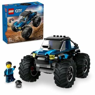 レゴ(LEGO) シティ 青いモンスタートラック おもちゃ 玩具 プレゼント ブロック 男の子 女の子 子供 4歳 5歳 6歳 7歳 車 ミニカー 60402の画像