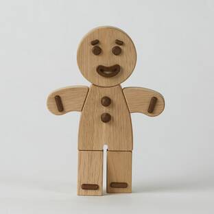 boyhood design/ボーイフッドデザイン 木製オブジェ 「ジンジャーマン」 スモークの画像