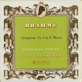 ブラームス 交響曲4番Op.98 O.クレンペラー指揮フィルハーモニアo. 英COLUMBIA SAX Op.98の画像