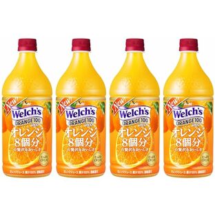 アサヒ飲料 Welch's オレンジ100 800g×4本 [ウェルチ] [果汁]の画像