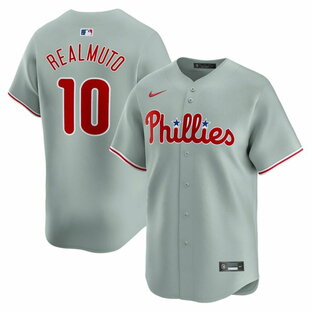 ナイキ メンズ ユニフォーム トップス J.T. Realmuto Philadelphia Phillies Nike Away Limited Player Jersey Grayの画像