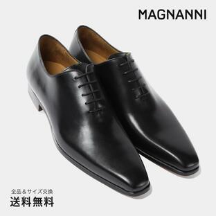 公式 MAGNANNI マグナーニ ブランド メンズ 靴 紳士靴 ホールカット ドレスシューズ ブラック 革靴ビジネスシューズ 23806BLの画像