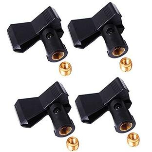 Microphone Clips for Stands,4 Pack Universal Wireless Mic Clip Holder withの画像