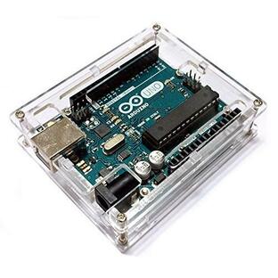 Arduino UNO R3 透明 アクリル エンクロージャー ケース 薄型 コンパクトの画像
