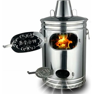 焼却炉 焼却器 小型 焼却炉ステンレス製 無煙 家庭用 落ち葉焼却炉 ステンレス 耐熱 耐蝕性の画像