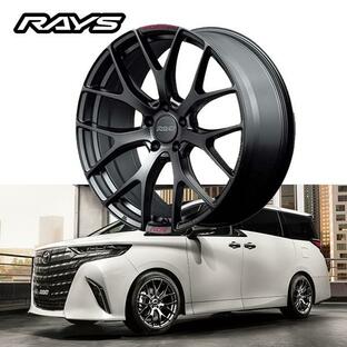 40系 アルファード ヴェルファイア【送料無料・4本セット】RAYS レイズ ホイール HOMURA 2x7FT SPORT EDITION 20x8.5J +45 5-120 セミグロスブラック(B7J)の画像