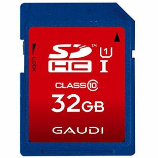 GAUDI SDHCカード Class10 UHS-1 32GB 3年保証 ECOパッケージ採用 GSDHCU1A32Gの画像