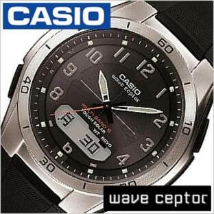 カシオ腕時計 CASIO時計 CASIO 腕時計 カシオ 時計 ウェーブセプター wave ceptor メンズ ブラック WVA-M640-1A2JF アナデジ デジタル タフ ソーラー 電波の画像